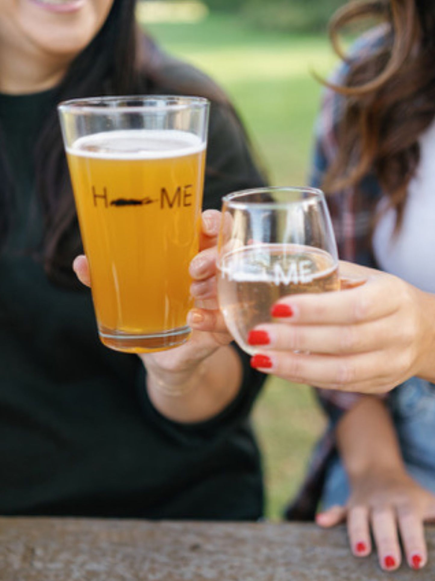 Long Beach Pint Pub Glass