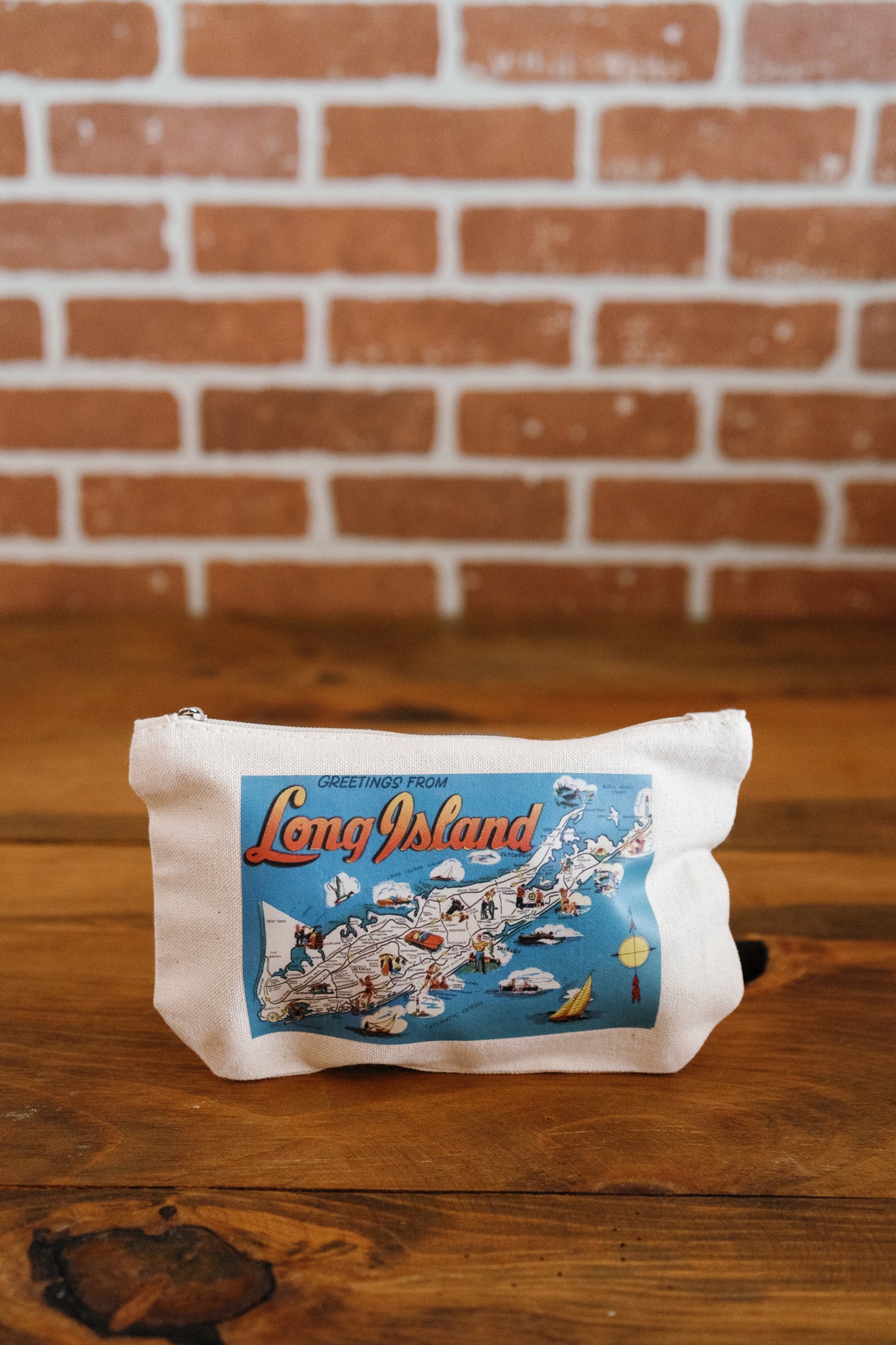 Greetings From Long Island Small Travel Pouch