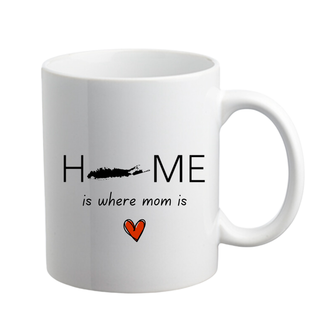 HOME is where Mom is Mug & Hamptons Handpoured Candle Gift Box