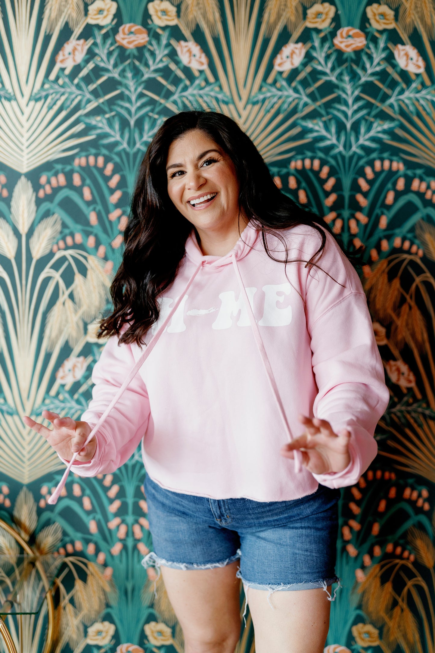 Cotton Candy Pink Capsule Logo Fleece Hoodie