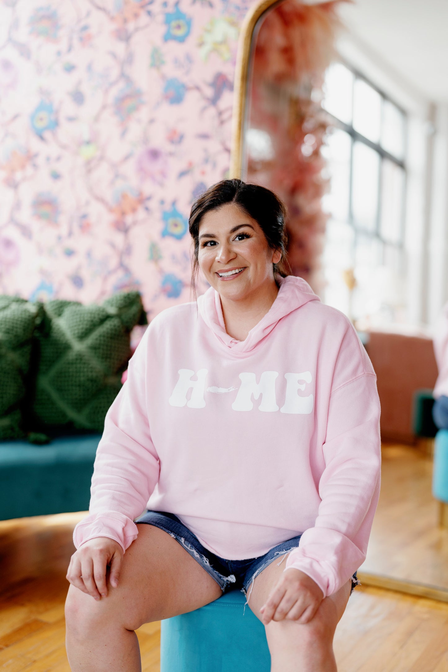 Cotton Candy Pink Capsule Logo Fleece Hoodie